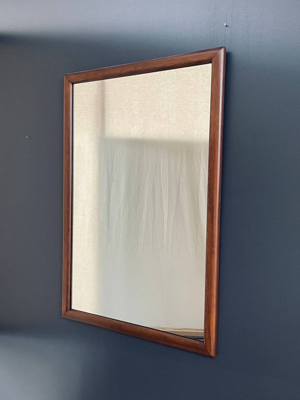 Mid-Century Modern Sculpted Walnut Mirror, c.1960’s