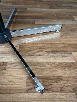 Mid-Century Modern Black Leather Lounge Chair with Ottoman by Plycraft, c.1960’s