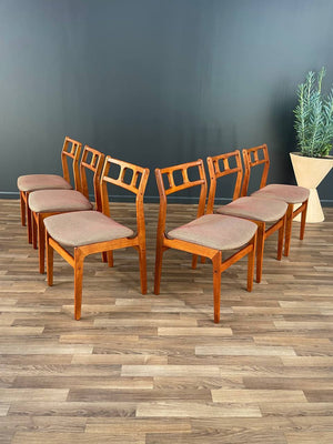 Set of 6 Mid-Century Danish Teak Dining Chairs by D-Scan, c.1960’s