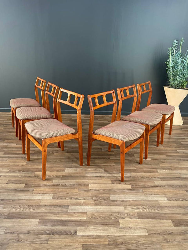 Set of 6 Mid-Century Danish Teak Dining Chairs by D-Scan, c.1960’s