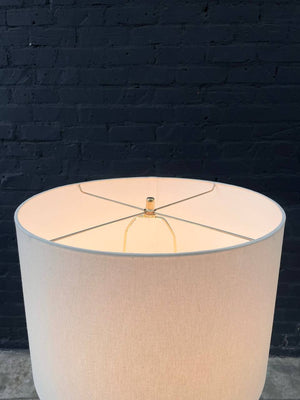 Mid-Century Modern Sculpted Floor Lamp with Brass Accent, c.1960’s