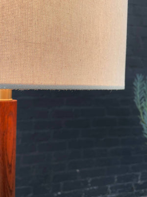 Mid-Century Modern Sculpted Floor Lamp with Brass Accent, c.1960’s