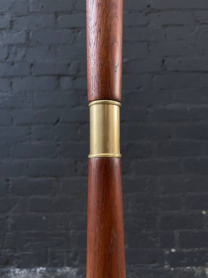 Mid-Century Modern Sculpted Floor Lamp with Brass Accent, c.1960’s