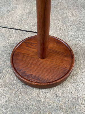 Mid-Century Modern Sculpted Floor Lamp with Brass Accent, c.1960’s