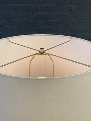 Mid-Century Modern Column Style Brass Floor Lamp, c.1960’s