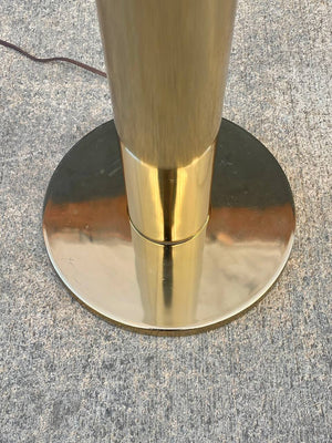 Mid-Century Modern Column Style Brass Floor Lamp, c.1960’s