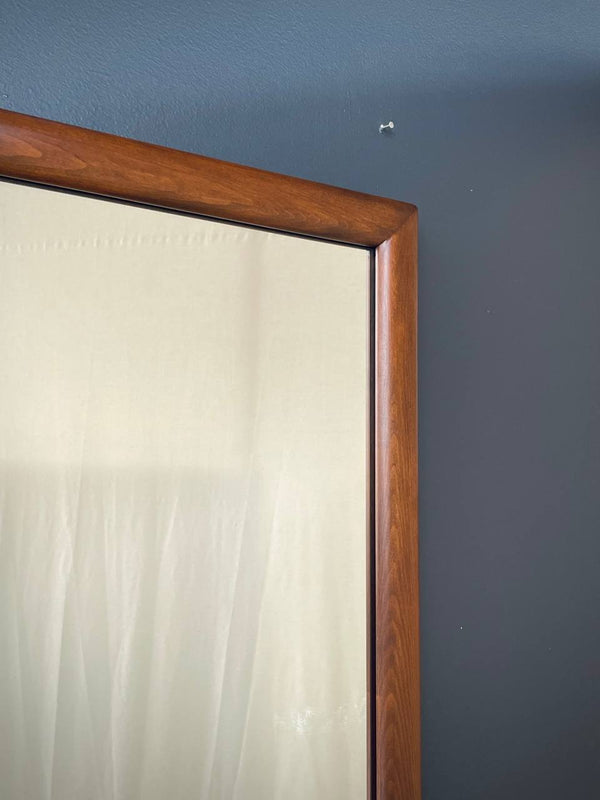 Mid-Century Modern Sculpted Walnut Mirror, c.1960’s