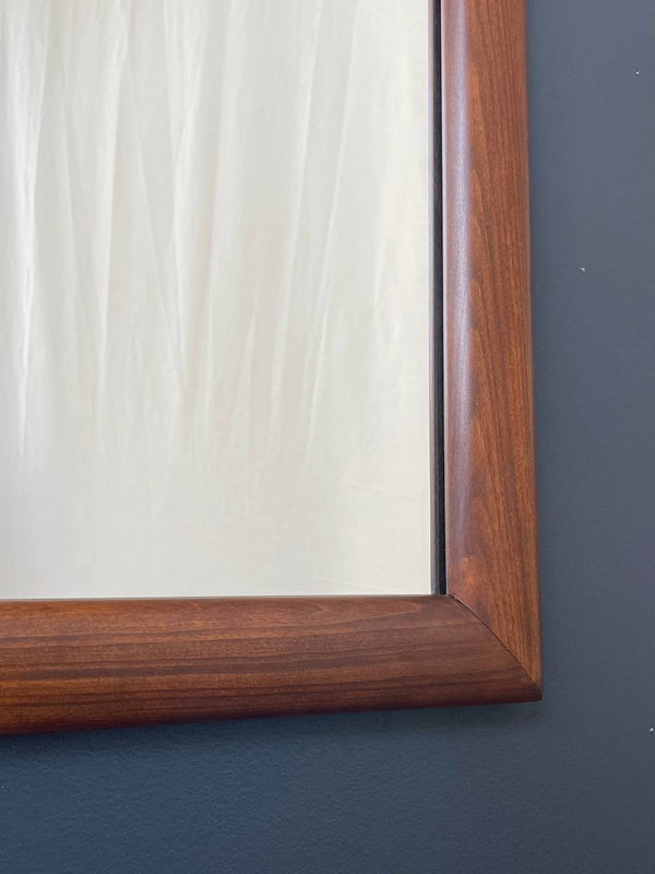 Mid-Century Modern Sculpted Walnut Mirror, c.1960’s