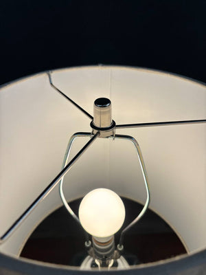 Mid-Century Modern Glass & Marble Table Lamp, c.1960’s
