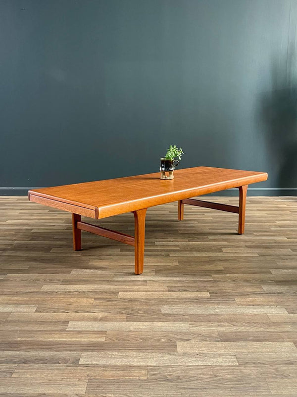 Mid-Century Danish Modern Teak Coffee Table w/ Expanding Tray, c.1960’s