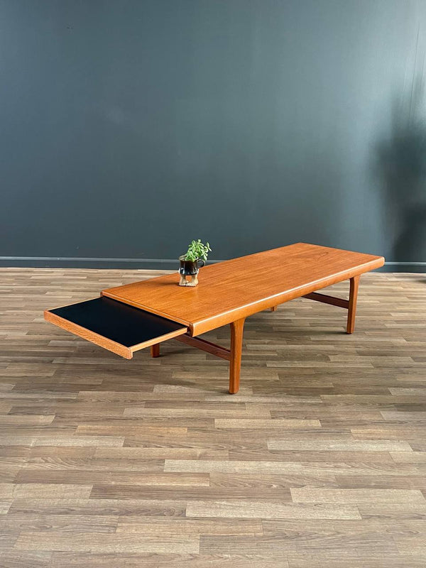 Mid-Century Danish Modern Teak Coffee Table w/ Expanding Tray, c.1960’s