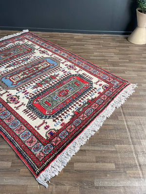 Vintage Persian Oriental Hand Woven Wool Rug, c.1960’s