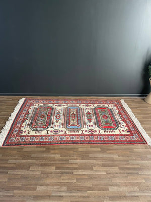 Vintage Persian Oriental Hand Woven Wool Rug, c.1960’s