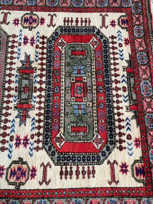 Vintage Persian Oriental Hand Woven Wool Rug, c.1960’s