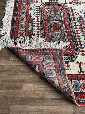Vintage Persian Oriental Hand Woven Wool Rug, c.1960’s