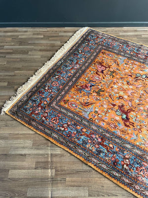 Large Vintage Persian Oriental Hand Woven Wool Rug, c.1960’s