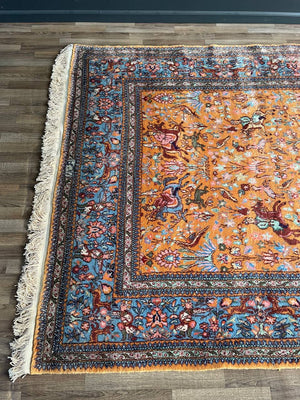 Large Vintage Persian Oriental Hand Woven Wool Rug, c.1960’s