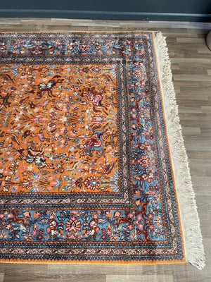 Large Vintage Persian Oriental Hand Woven Wool Rug, c.1960’s