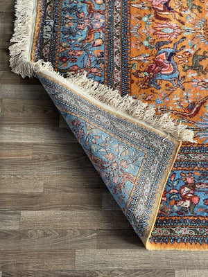 Large Vintage Persian Oriental Hand Woven Wool Rug, c.1960’s