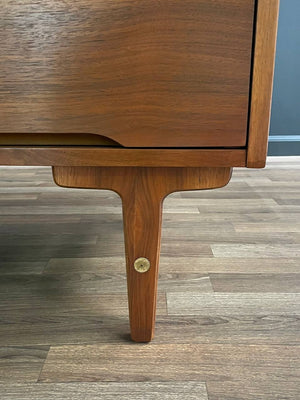 Pair of Mid-Century Modern Walnut Dressers by Stanley, c.1950’s