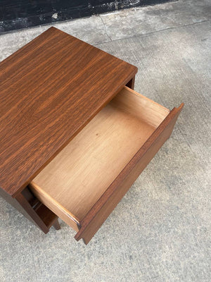 Mid-Century Modern Walnut Night Stand with Bookcase, c.1960’s