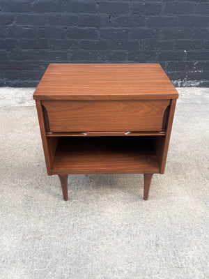 Mid-Century Modern Walnut Night Stand with Bookcase, c.1960’s