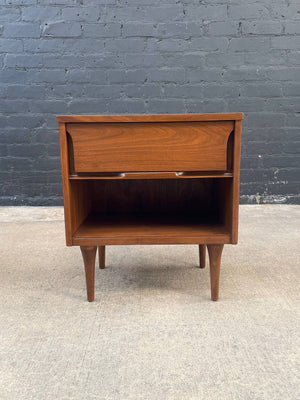 Mid-Century Modern Walnut Night Stand with Bookcase, c.1960’s