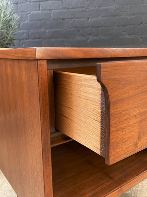Mid-Century Modern Walnut Night Stand with Bookcase, c.1960’s