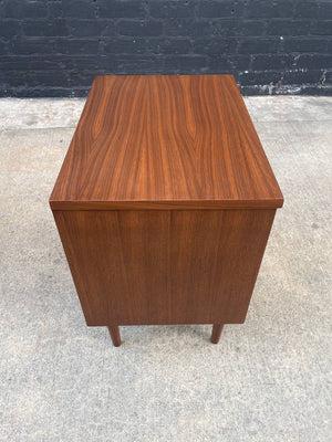 Mid-Century Modern Walnut Night Stand with Bookcase, c.1960’s