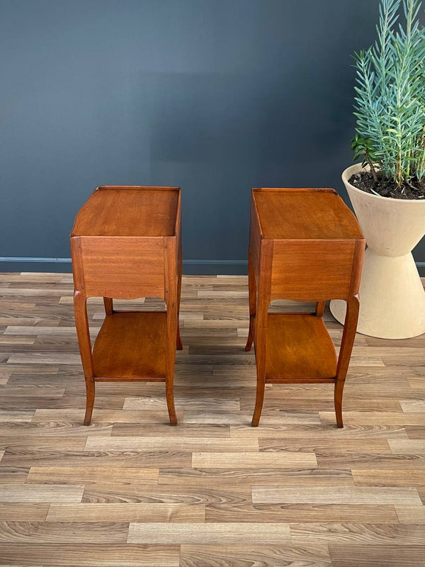 Pair of French Provincial Style Nightstands, c.1950’s