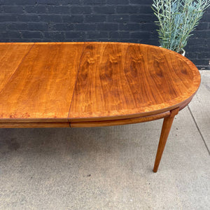 Vintage Mid-Century Modern Large Expanding Walnut Dining Table, c.1960’s