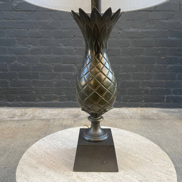 Vintage Brass Pineapple Style Table Lamp, c.1960’s
