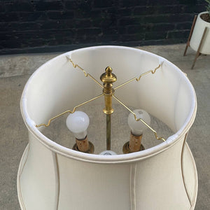 Vintage Brass Candelabra Style Table Lamp , c.1960’s