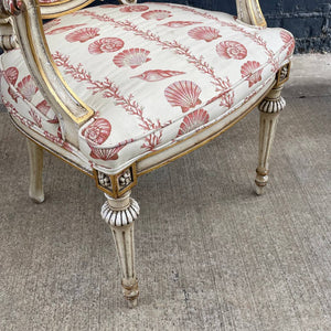 Pair of French Antique Louis XVI Carved Arm Chairs, c.1960’s