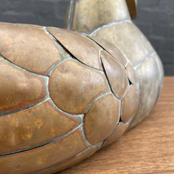 Vintage Mid-Century Modern Sergio Bustamante Style Metal Duck Planter, c.1960’s