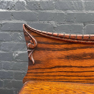 Vintage Victorian Antique Secretary Desk Curio Display Shelf Cabinet, c.1940’s