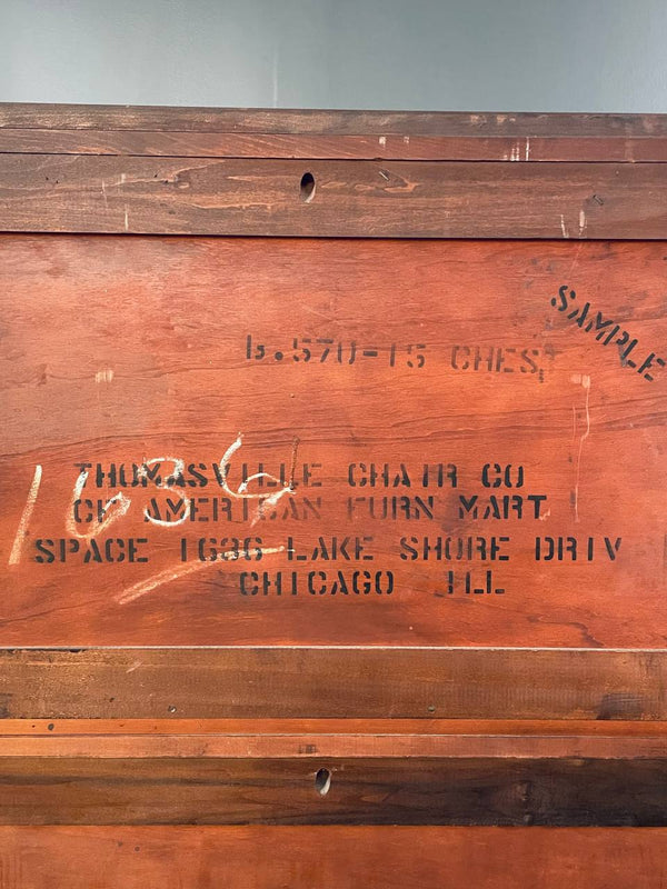 American Federal Mahogany Highboy Dresser, c.1950’s