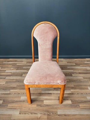 Set of 4 Post Modern Oak Dining Chairs, c.1980’s