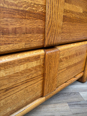 Post Modern 9-Drawer Oak Dresser by Boyd Furniture, c.1980’s