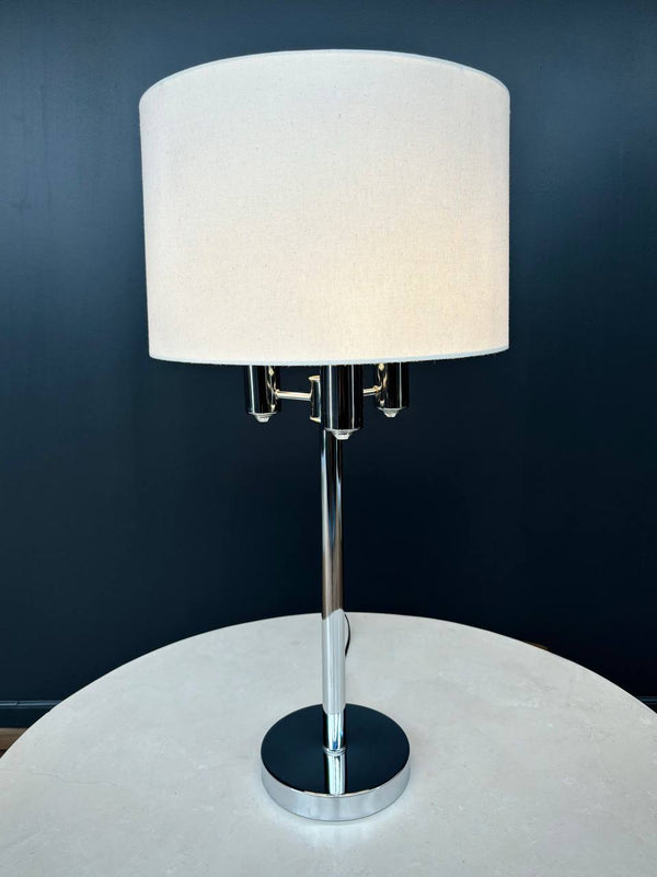 Mid-Century Modern Chrome Table Lamp, c.1960’s