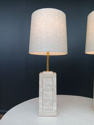 Pair of Mid-Century Modern Stone Table Lamps, c.1960’s