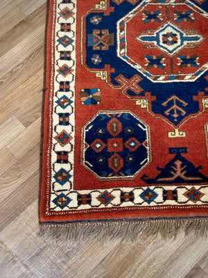 Vintage Persian Oriental Handmade Wool Carpet Rug, c.1960’s