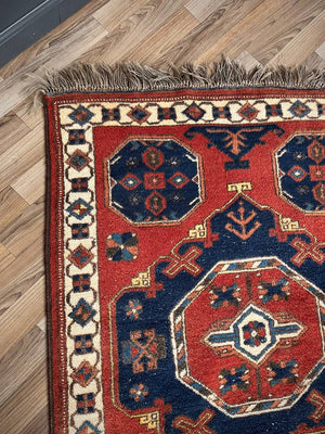 Vintage Persian Oriental Handmade Wool Carpet Rug, c.1960’s
