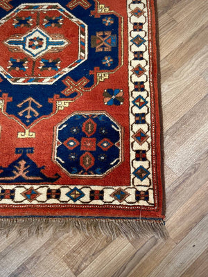 Vintage Persian Oriental Handmade Wool Carpet Rug, c.1960’s