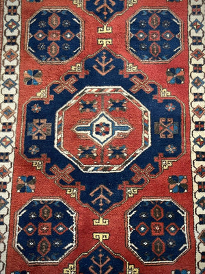 Vintage Persian Oriental Handmade Wool Carpet Rug, c.1960’s