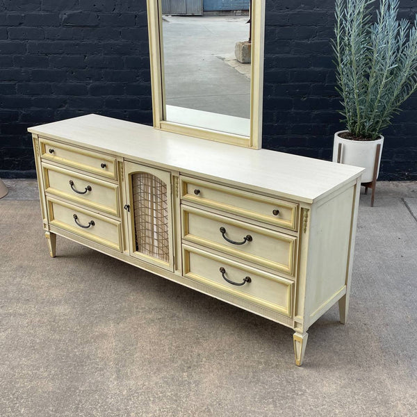 Vintage French Provincial Style 9-Drawer Dresser by Stanley, c.1960’s
