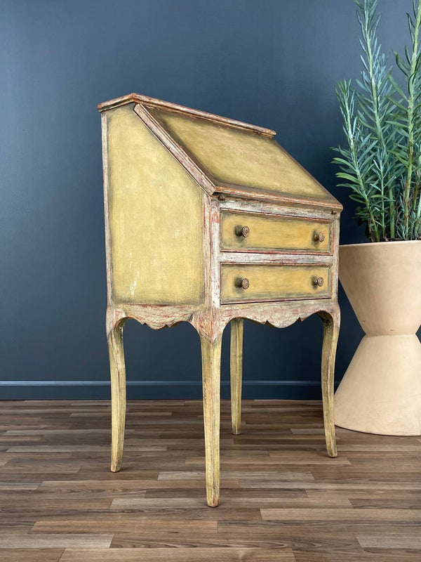 Vintage Italian Painted Drop-Leaf Desk, c.1950’s