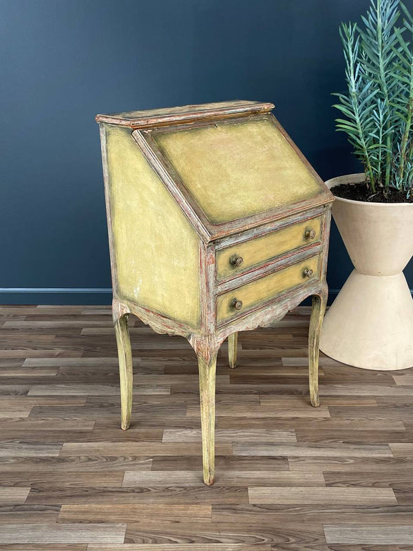 Vintage Italian Painted Drop-Leaf Desk, c.1950’s