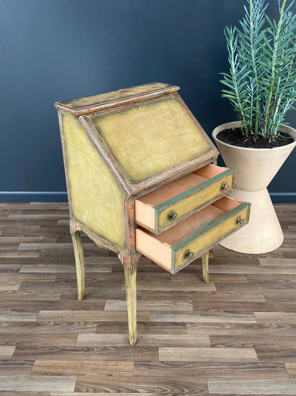 Vintage Italian Painted Drop-Leaf Desk, c.1950’s