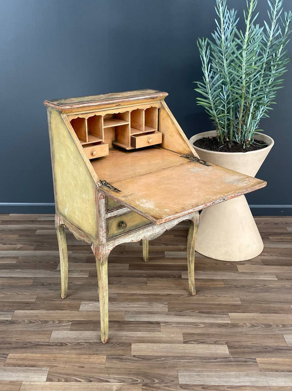 Vintage Italian Painted Drop-Leaf Desk, c.1950’s